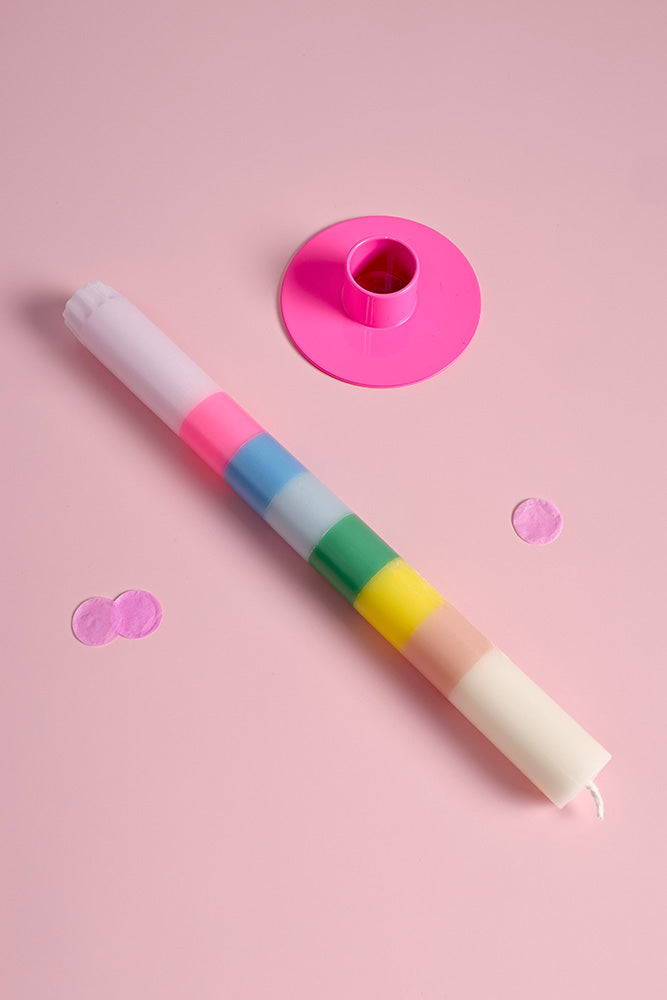Bougie anneaux de couleur GIRL