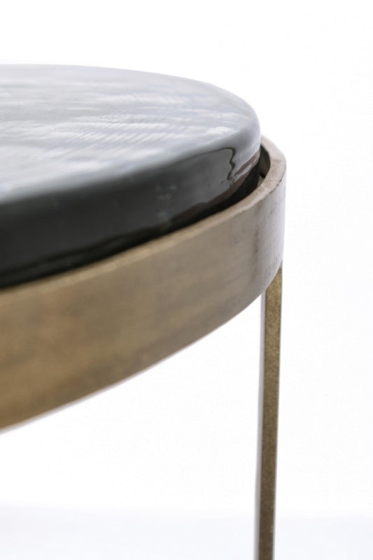 Tables gigogne verre et laiton Alyaz BIZ