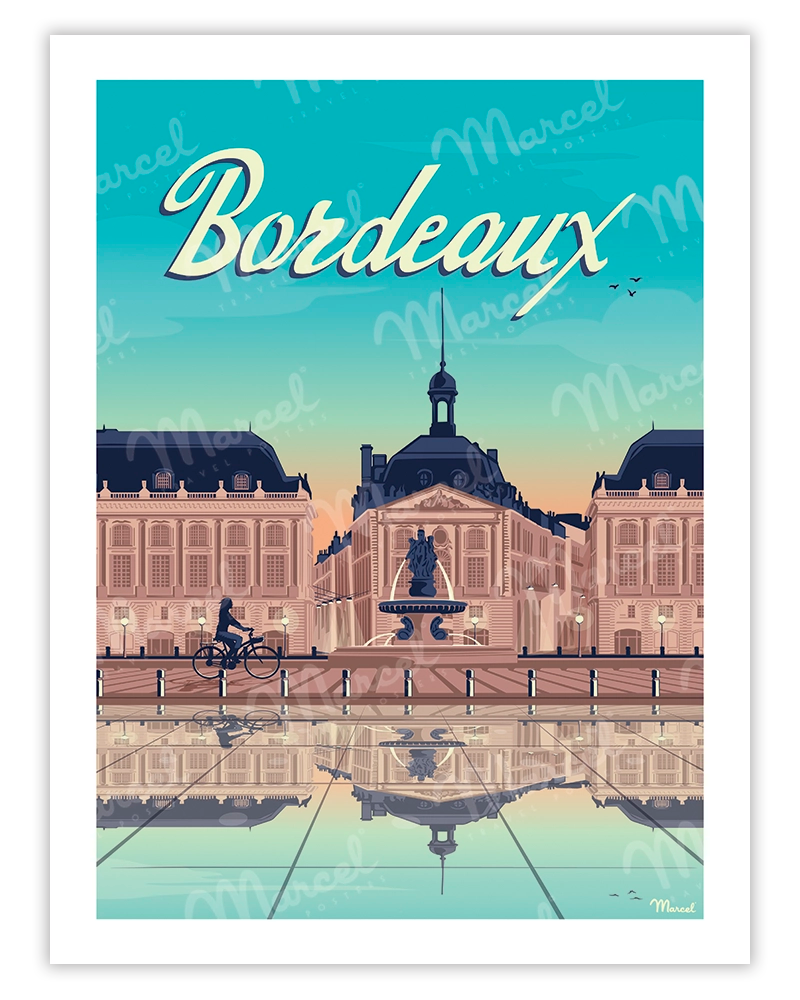 Affiche marcel bordeaux 30/40 MAR