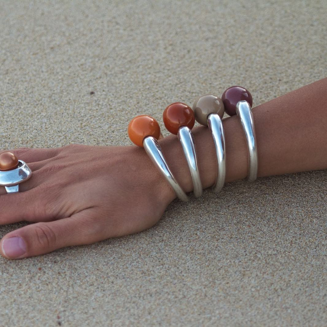 Bracelet doré boule Céramique SEN