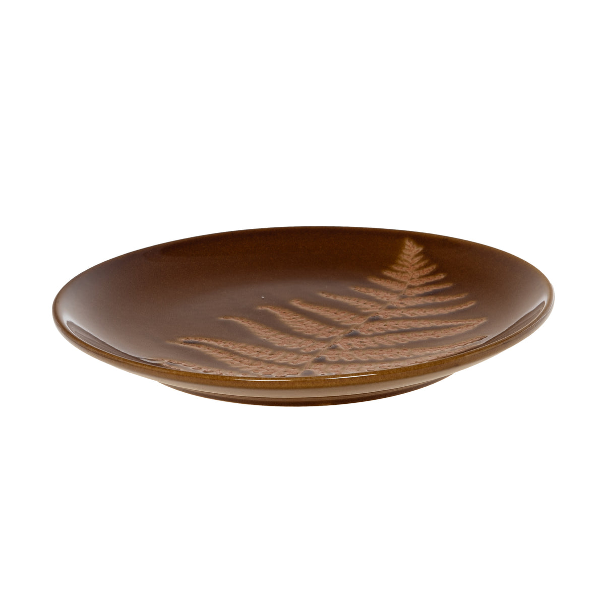 Assiette fougère grès AMA