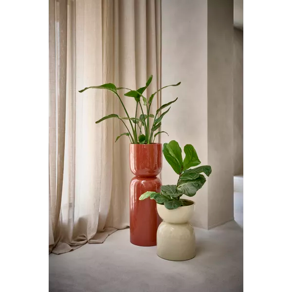 Pot / cache pot émail POM