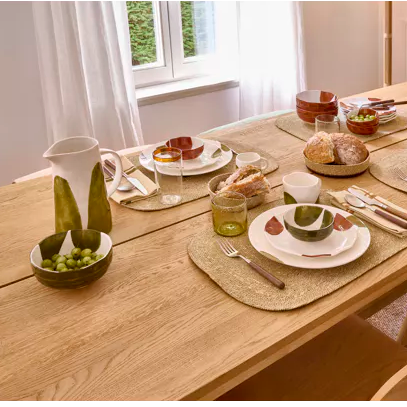 Bol et saladier porcelaine vert Labo POM