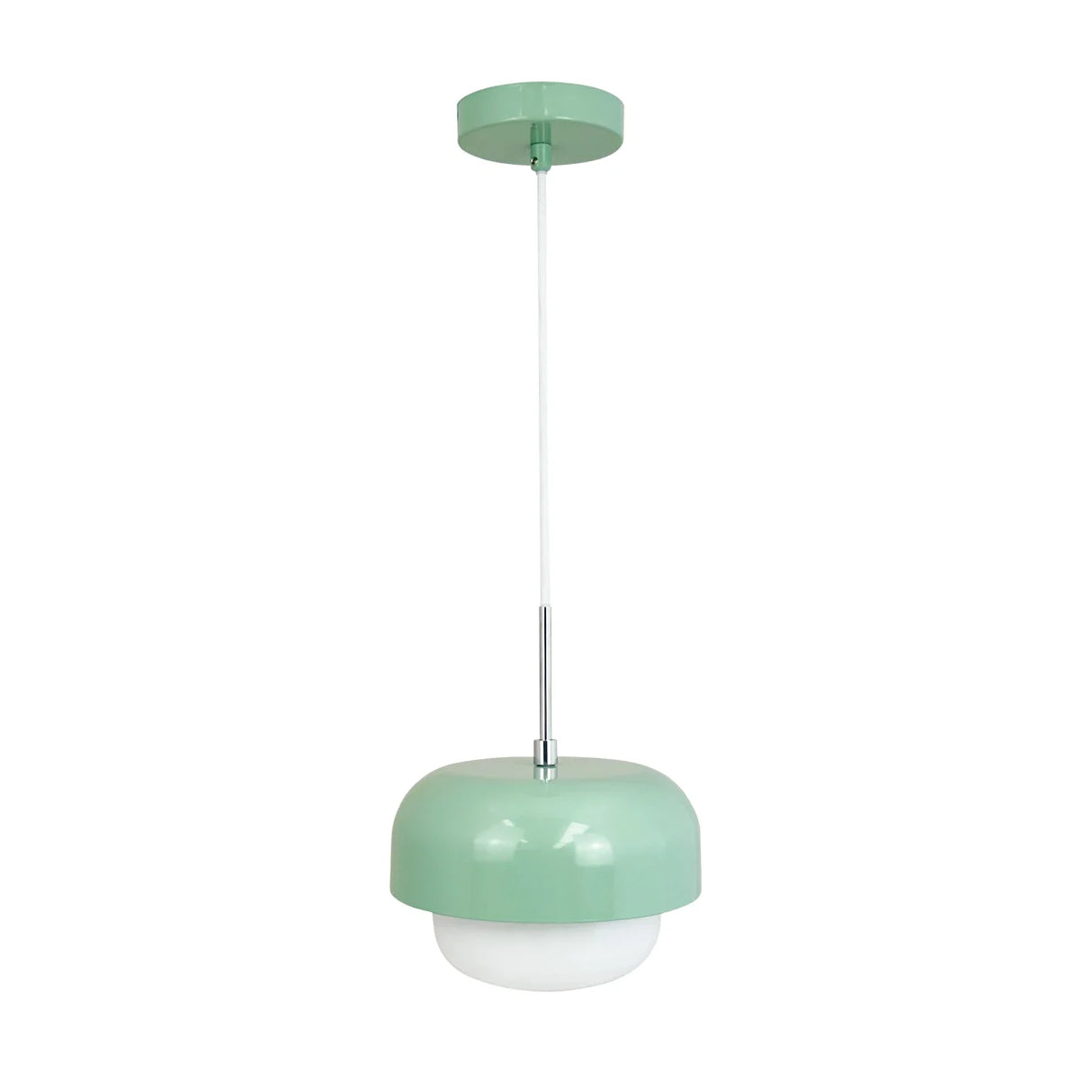 Suspension ronde verre et métal DYB