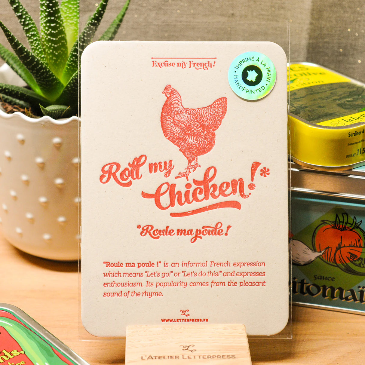 Carte et affiche EXCUSE MY FRENCH LAT