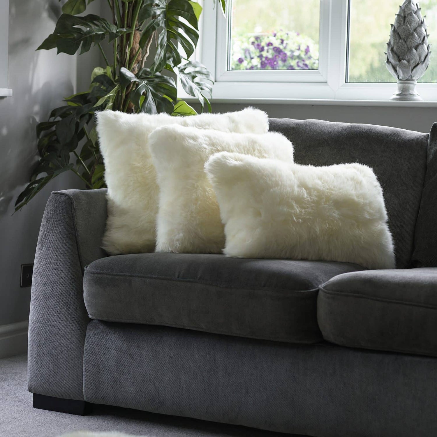 Coussin en peau de mouton HAN