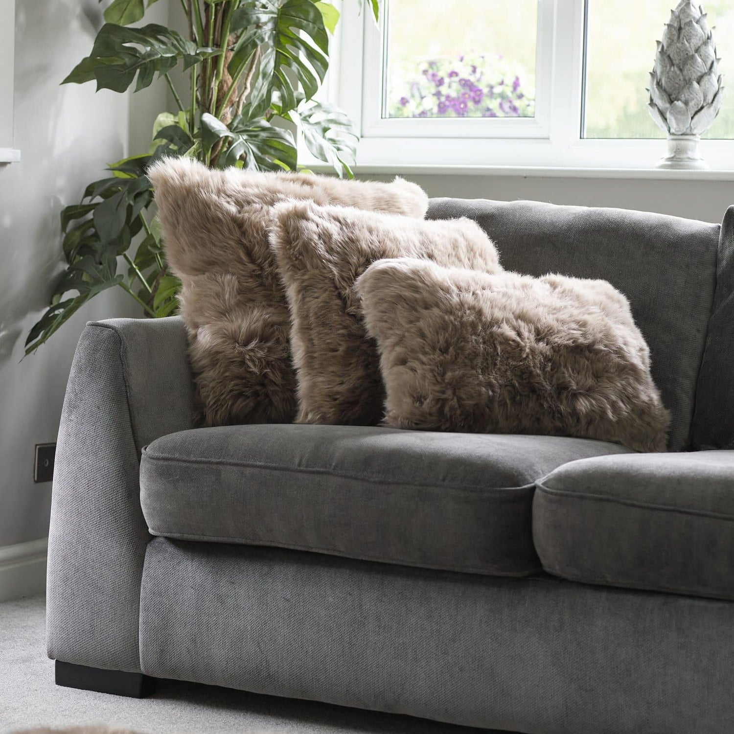 Coussin en peau de mouton HAN