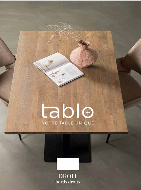 Plateau de table bois massif rectangulaire TABLO DEE