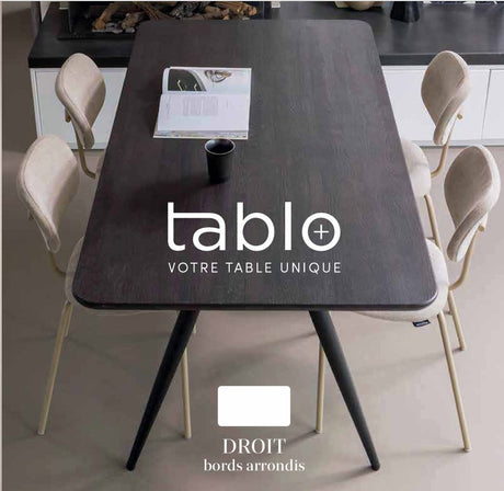 Plateau de table bois massif rectangulaire TABLO DEE