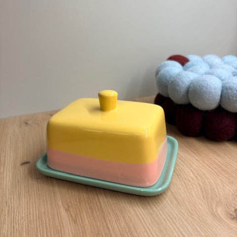 Beurrier céramique et motifs WD