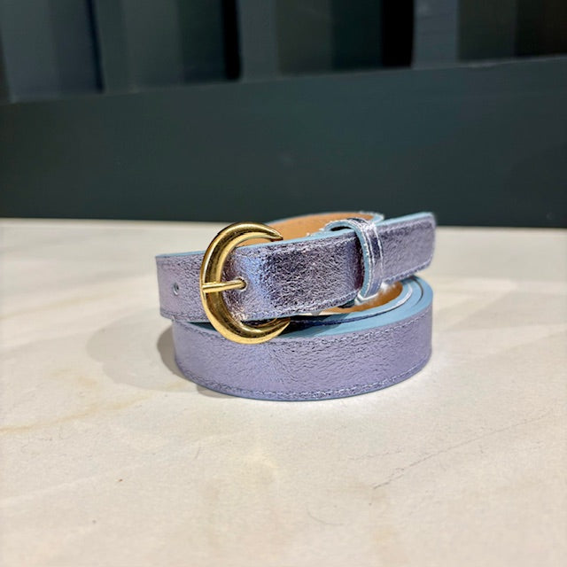 Ceinture cuir paillette MAR