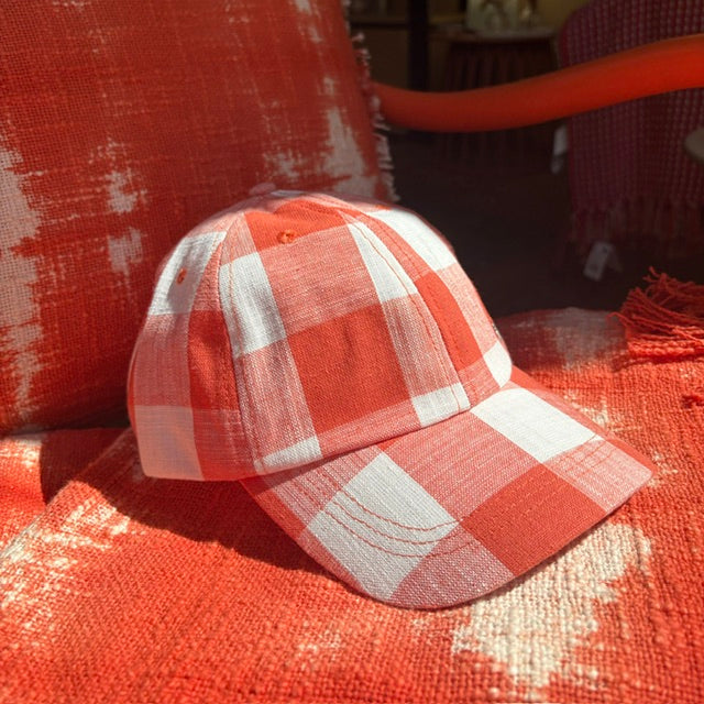 Casquette grands carreaux vichy ARA