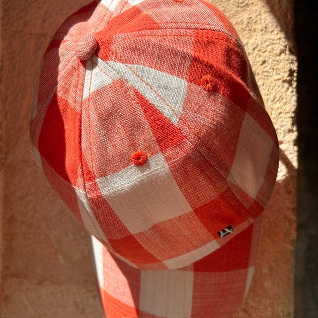 Casquette grands carreaux vichy ARA