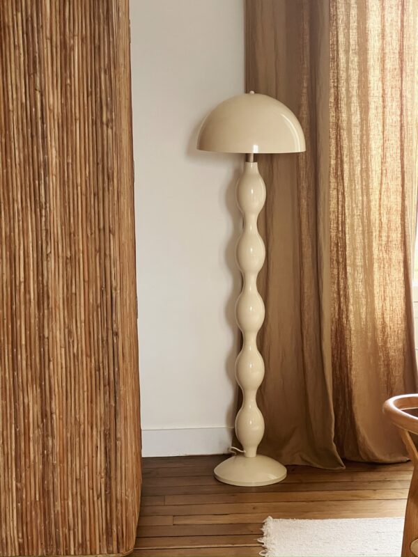 Lampadaire métal kaki ou blanc cassé OPJ