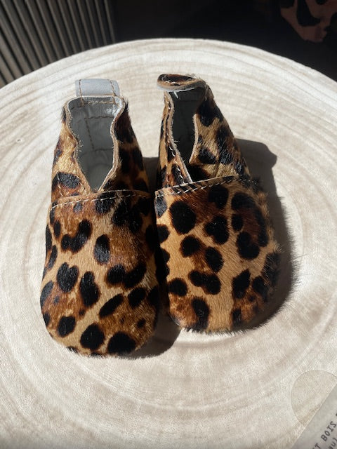 Babouche léopard bébé SOU