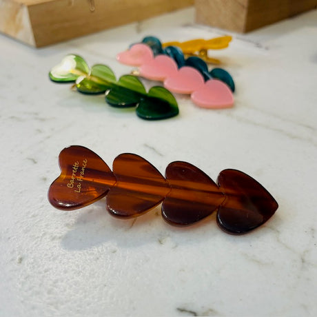 Barrette 4 cœurs NOI