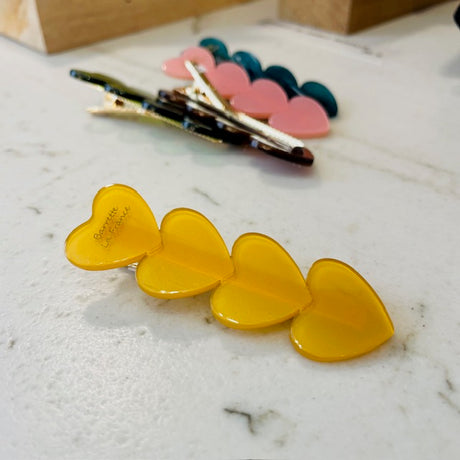 Barrette 4 cœurs NOI