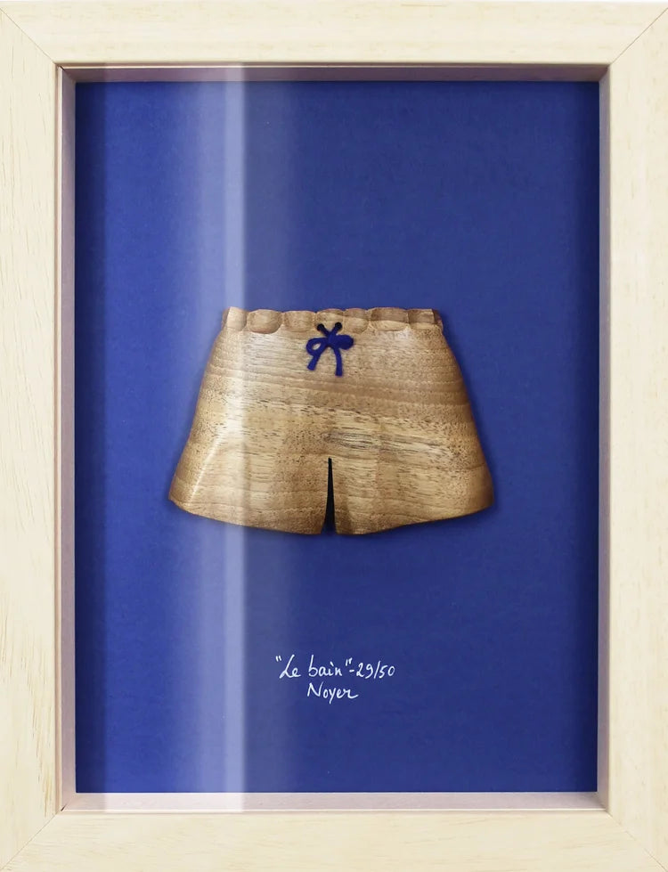 Cadre cabinet de curiosité en bois artisanal AMM