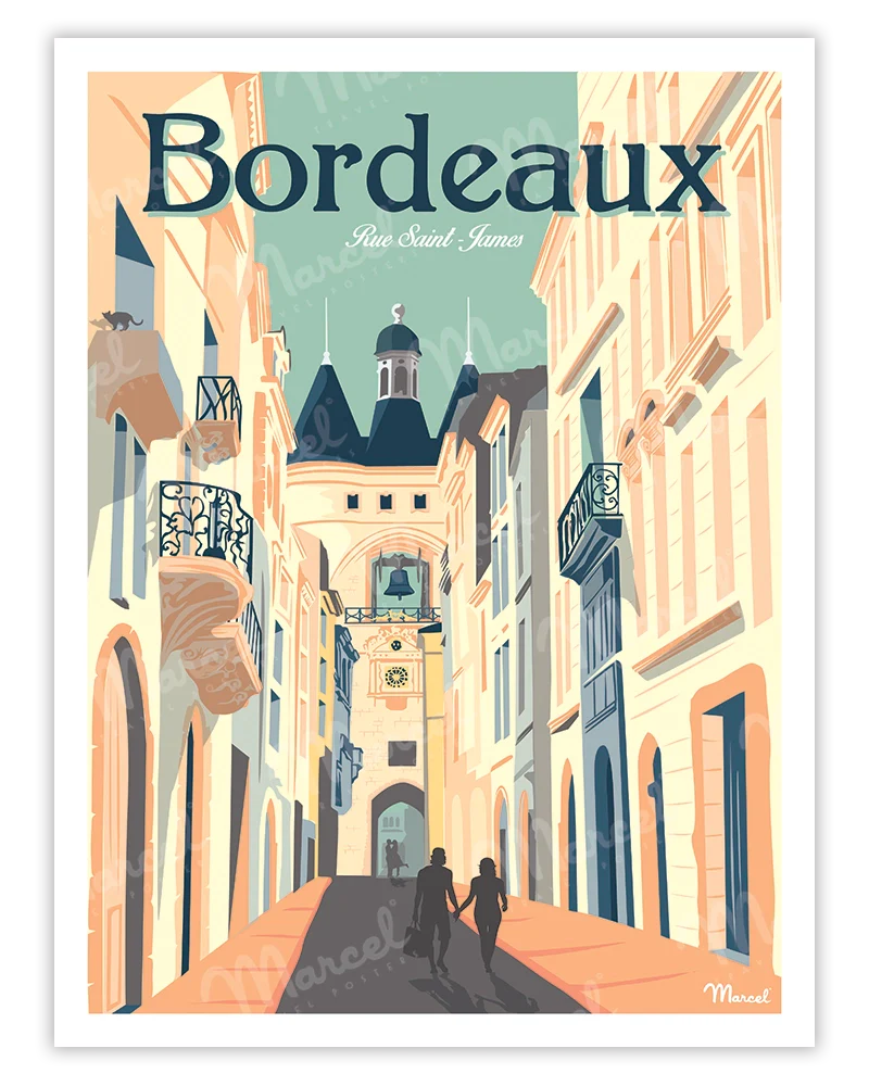 Affiche marcel bordeaux 30/40 MAR