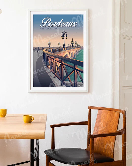 Affiche marcel bordeaux 30/40 MAR