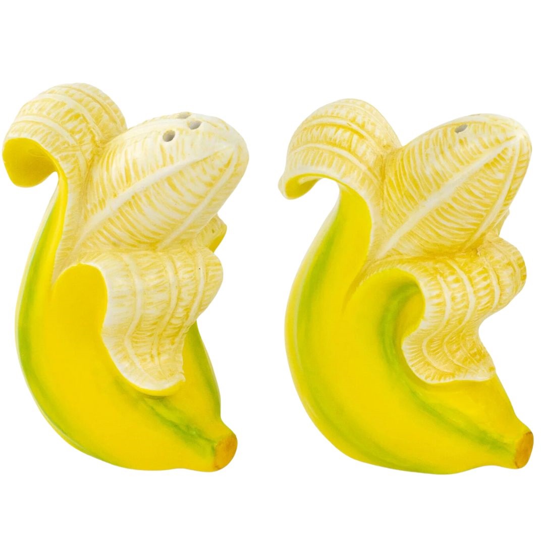 Salière et poivrière banane/hippopotame DON