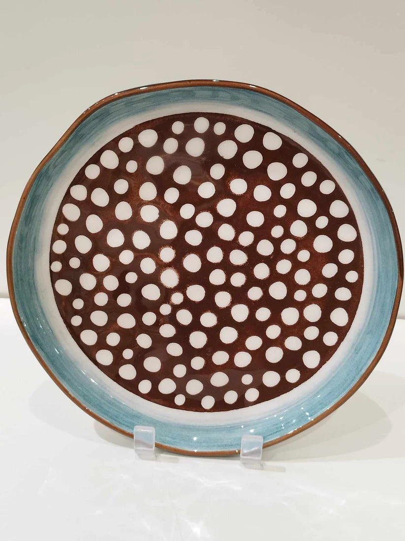 Assiettes ETHNIC TABAC Grès DUR