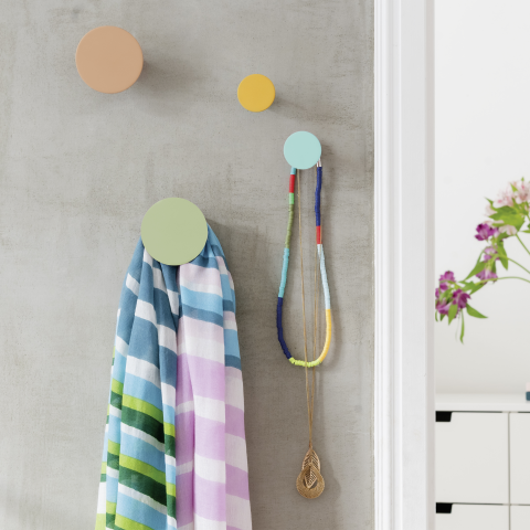 Lot 4 patères couleurs REM