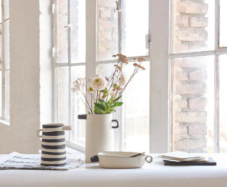 Vase rayé 2 anses petit modèle ASA