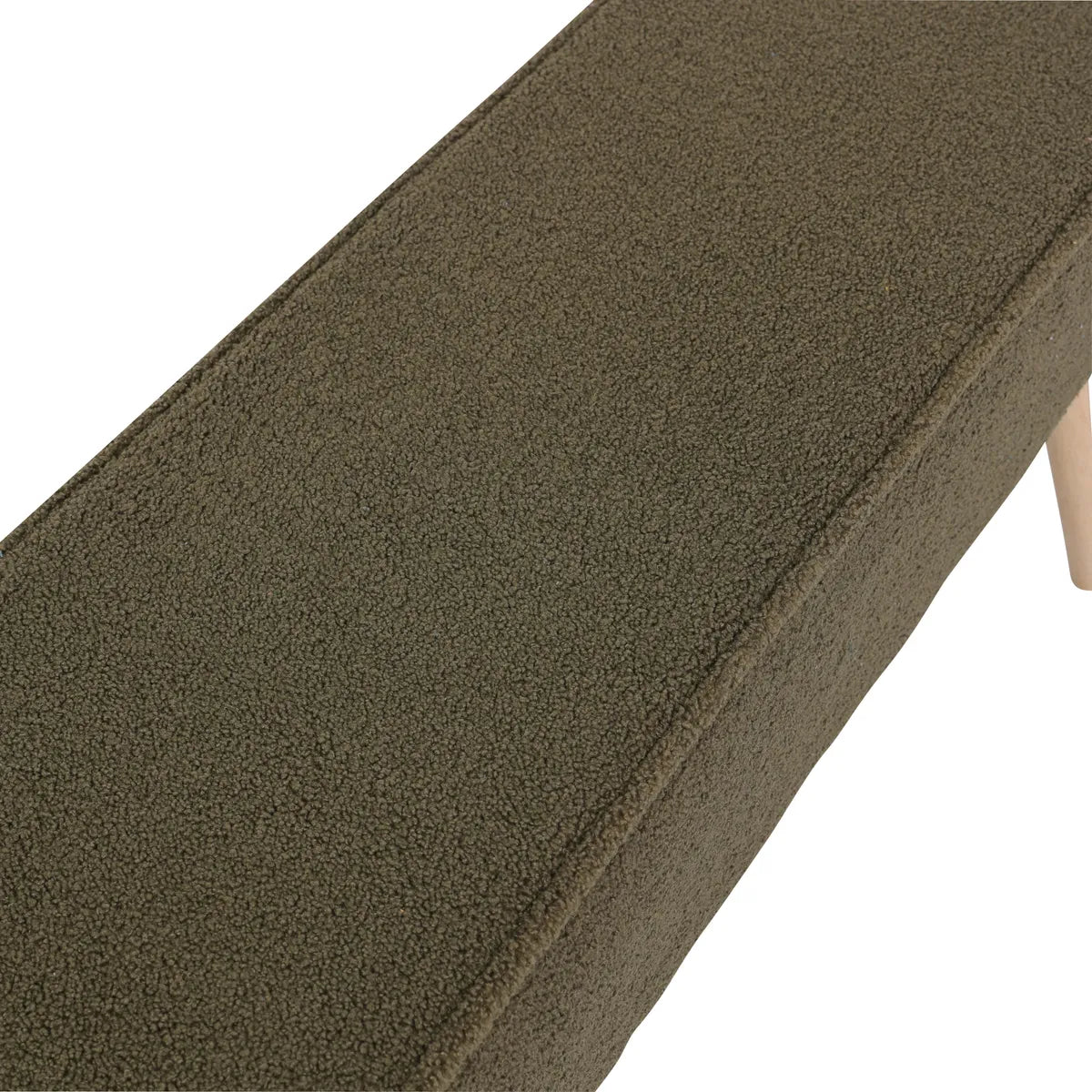 Banc popy bouclette blanc ou kaki ZAG