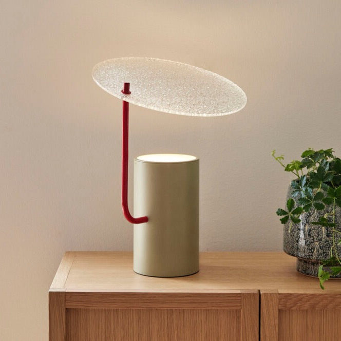 Lampe disque verre HUB