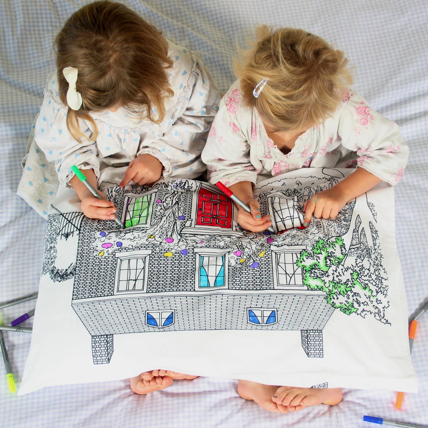 Taie oreiller à colorier DOO