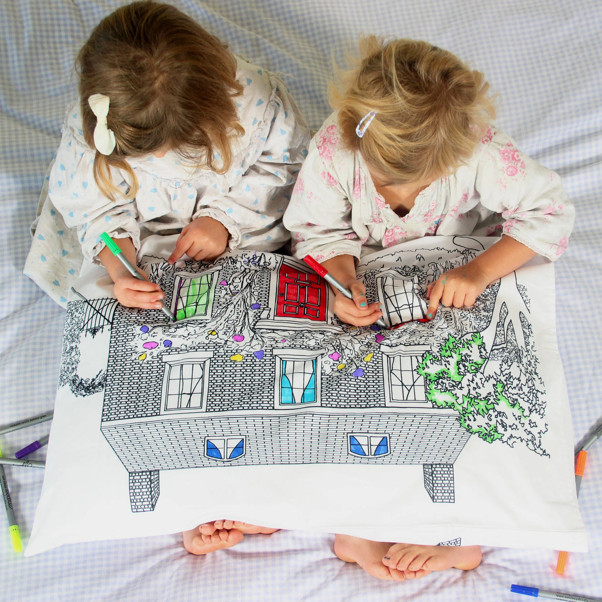 Taie oreiller à colorier DOO