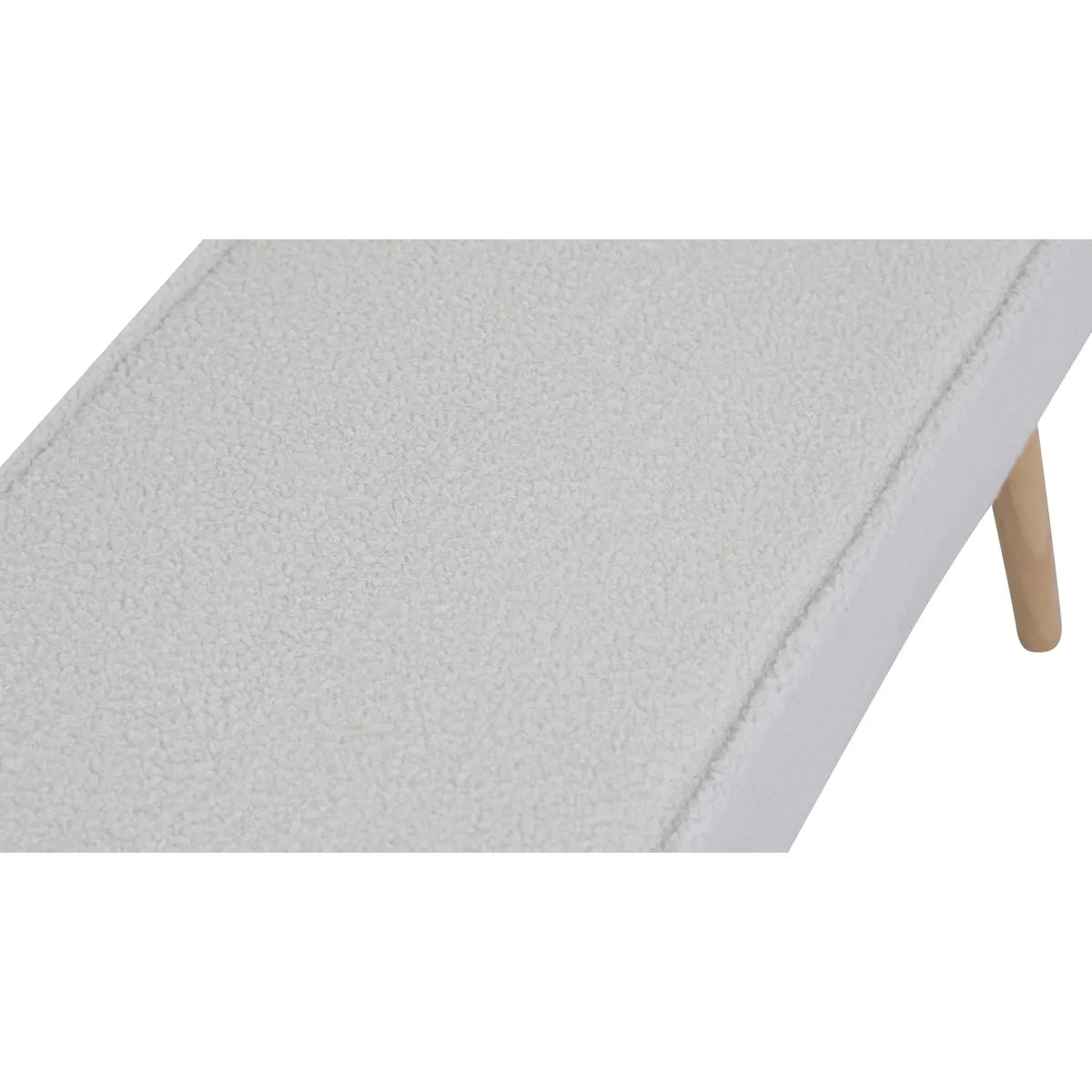 Banc popy bouclette blanc ou kaki ZAG