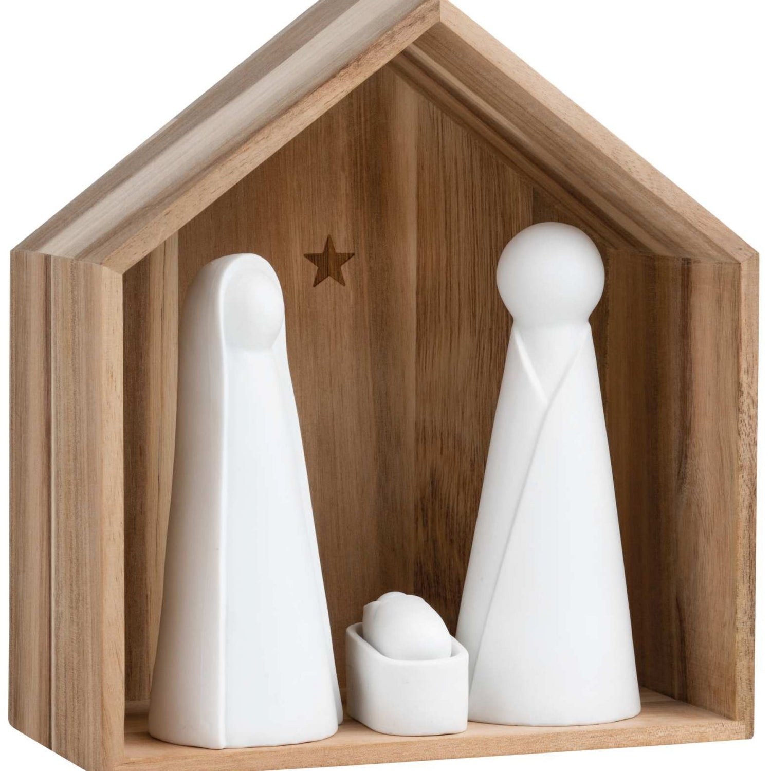 Crèche petit modèle maison 3 figurines RAD