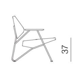 Fauteuil Polygon Prostoria Ral Et Tissu 400