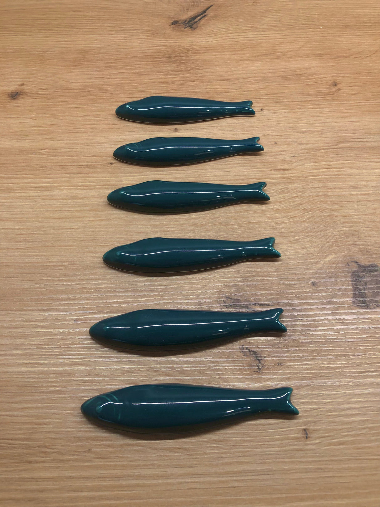 Lot 6 sardines porte-couteaux céramique DUR