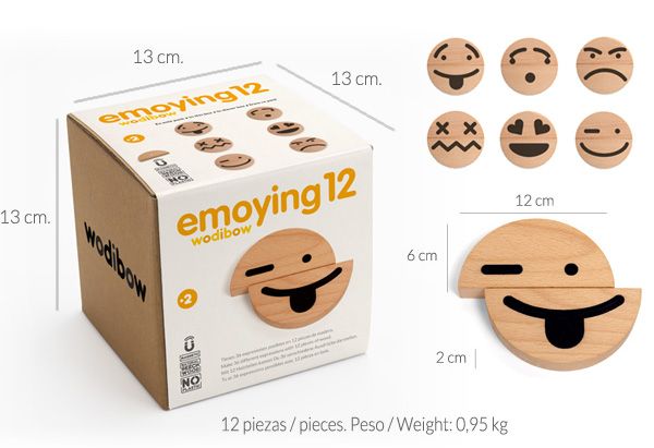 Aimants Bois Emoticone