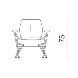 Fauteuil Polygon Prostoria Ral Et Tissu 400
