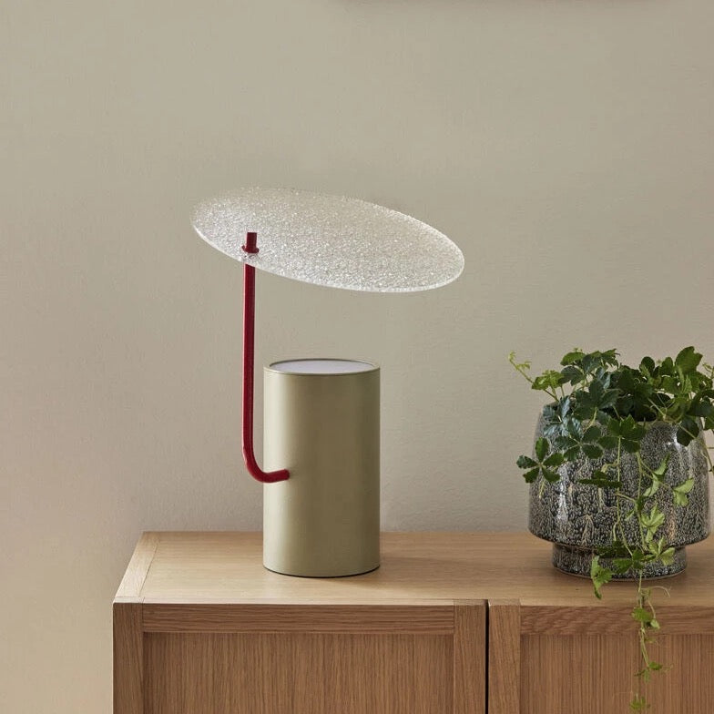 Lampe disque verre HUB