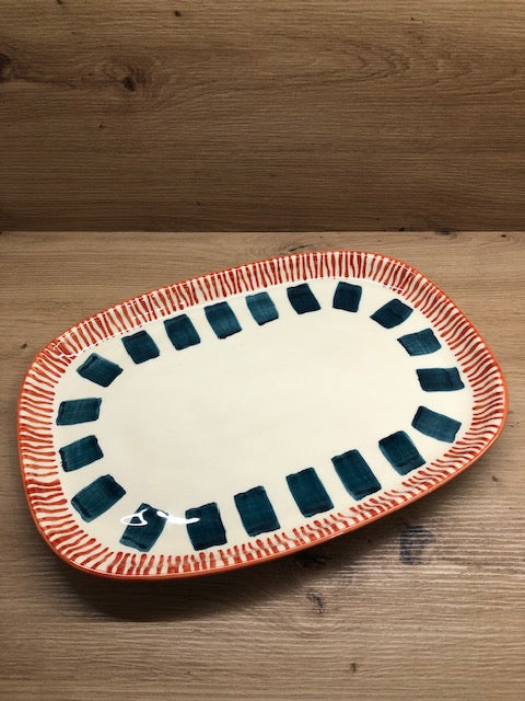 Plat rectangle ou ovale grand modèle DUR