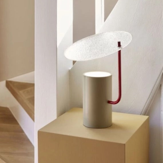 Lampe disque verre HUB