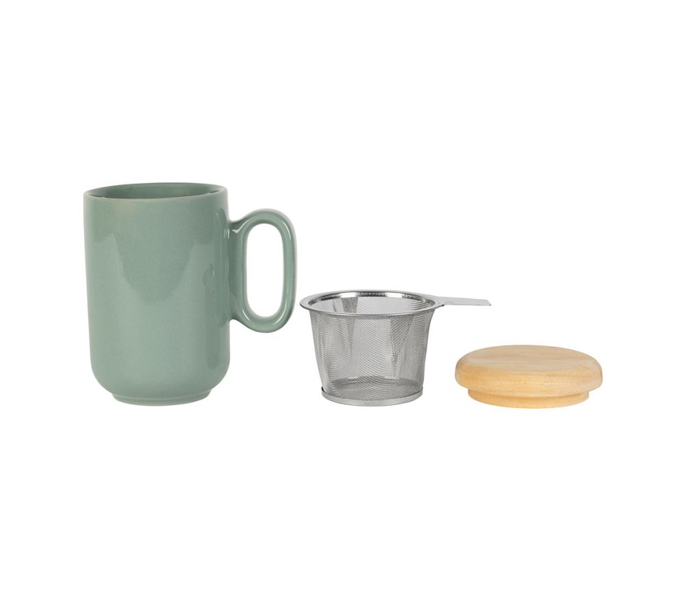 Tisanière filtre avec couvercle bois baltika SEM