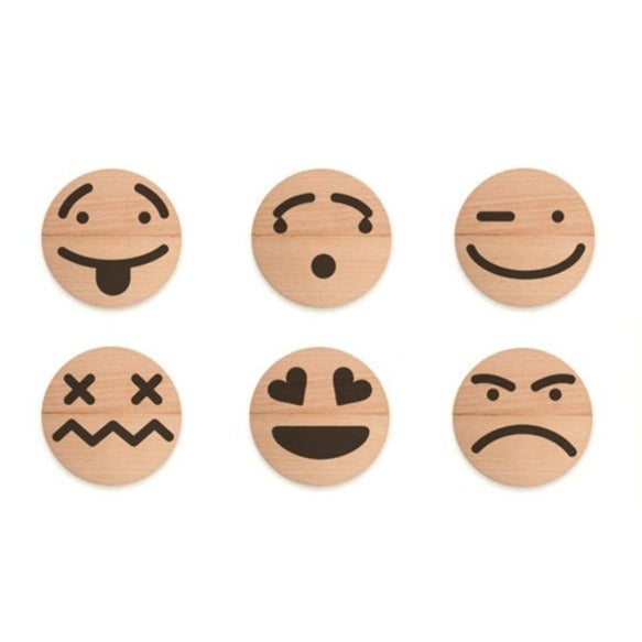 Aimants Bois Emoticone
