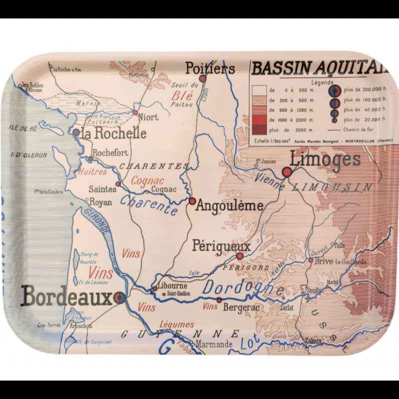 Plateau carte géographique grand ZAR