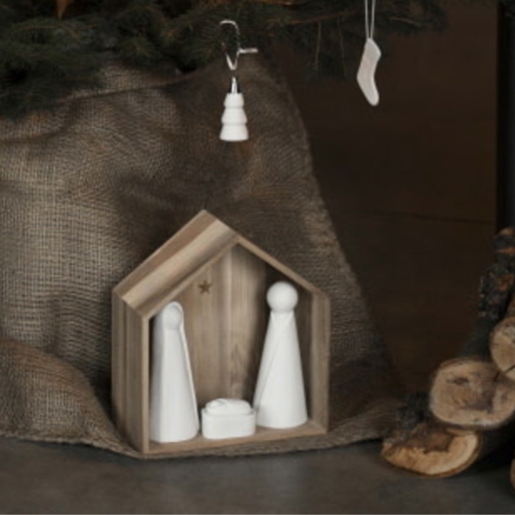 Crèche petit modèle maison 3 figurines RAD