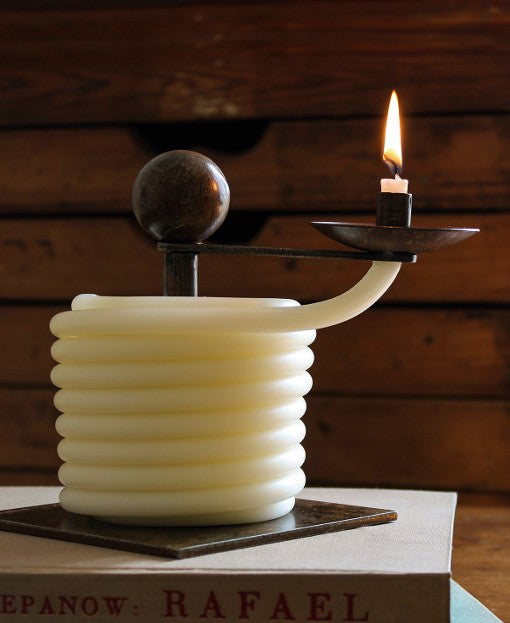 Bougie spirale + socle métal CER