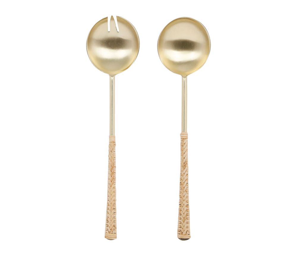 Couverts doré et bambou COT