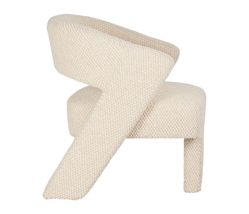 Fauteuil Klosen bouclette ivoire SEM