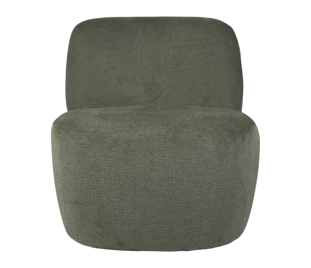 Fauteuil tessia tissu terracotta ou vert SEM