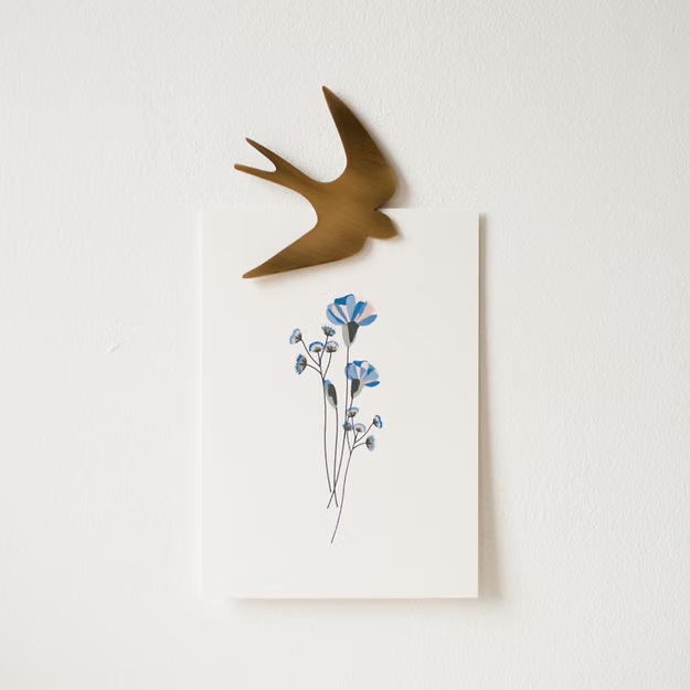 BIJOU MURAL HIRONDELLE POU